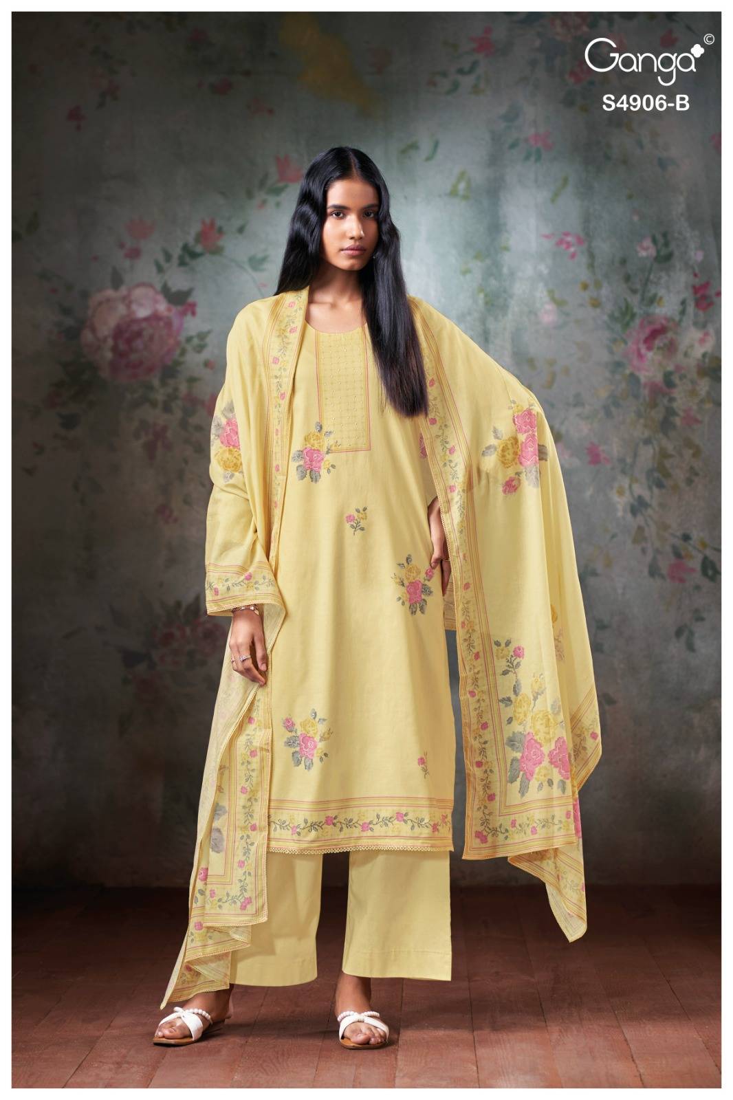 DRUSILLA 4906 By Ganga Fashion Stylish Beautiful Colourful Silk Dresses At Wholesale Price